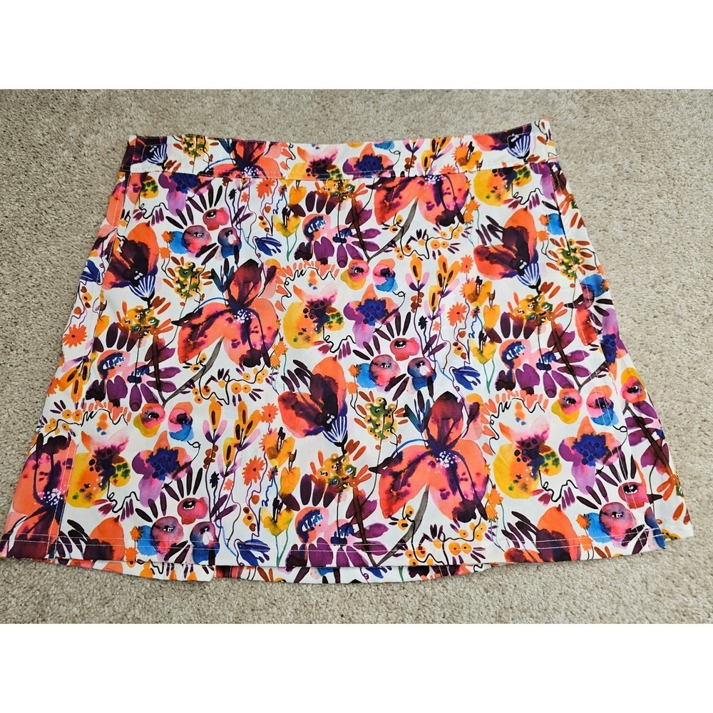RipSkirt Hawaii Floral Wrap Skirt XXL Multi Color Quick Dry Activewear Mini